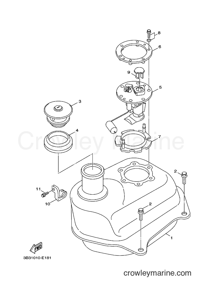 2012 Scooter YW50F - YW50F (1CD2) [010] - FUEL TANK
