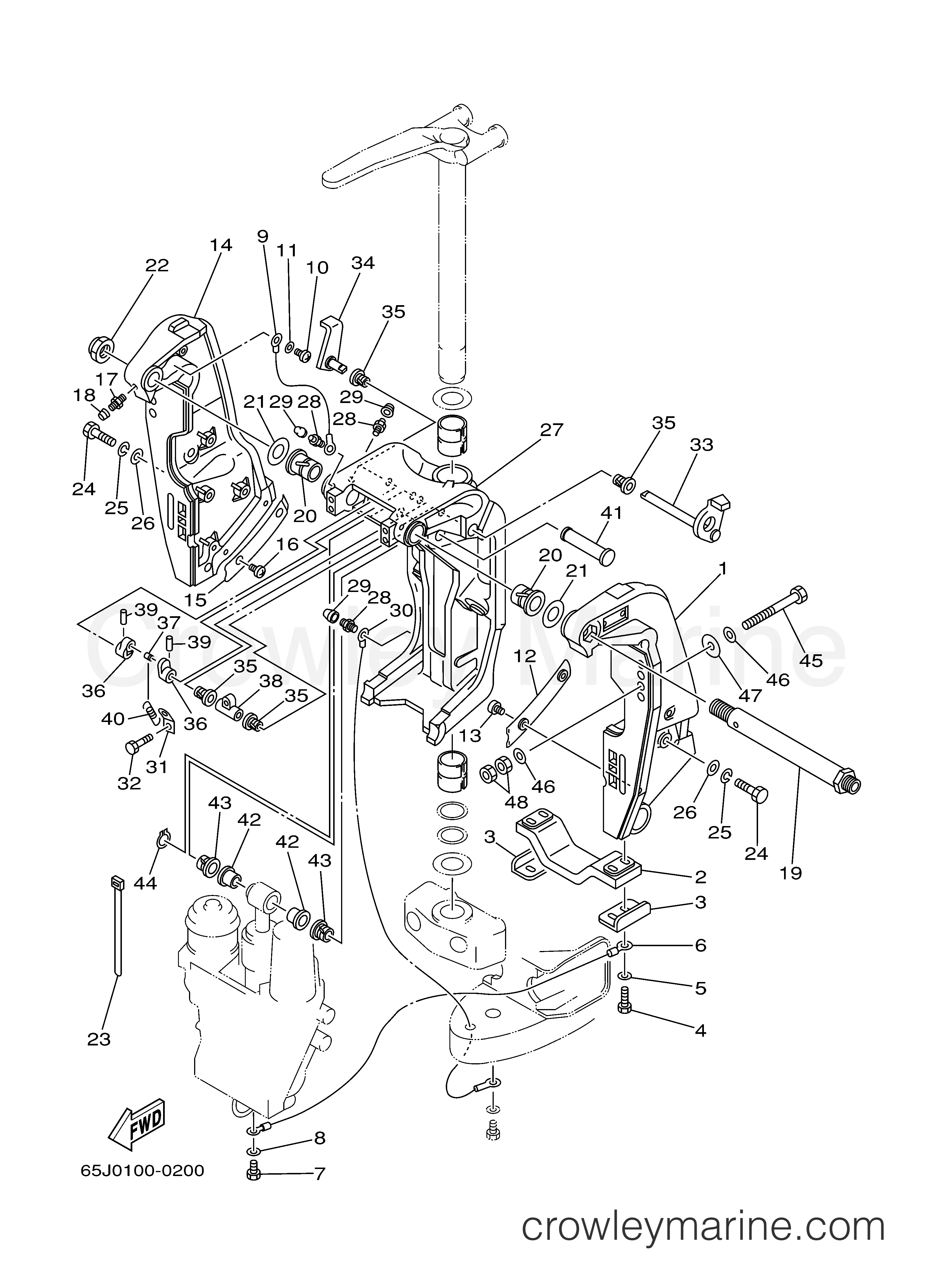 Yamaha Motors SX250TXRZ - BRACKET 1