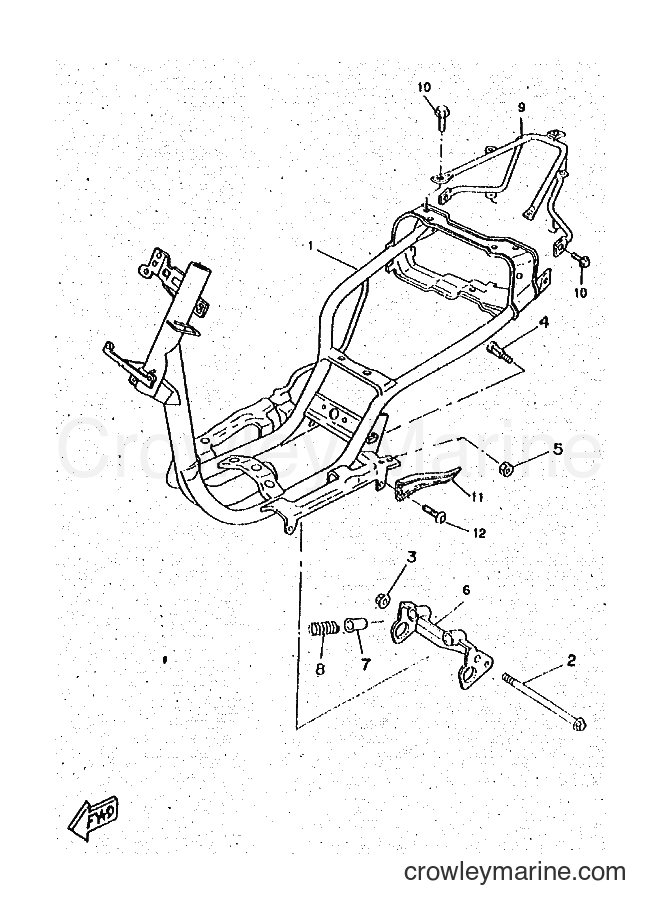 1998 Scooter CW50RSP - CW50RSP (4WS5) [010] - FRAME