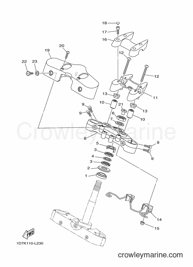 Yamaha Motors XV1900A (1D7U) [010] - STEERING