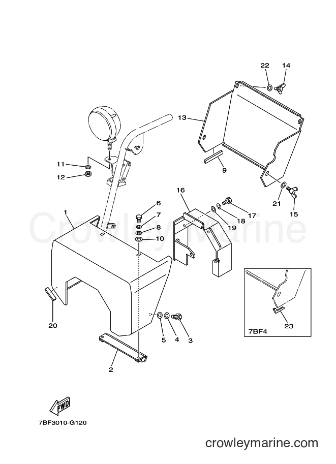 Yamaha Motors YT1390EX (7BF3) [010] - PANEL BODY