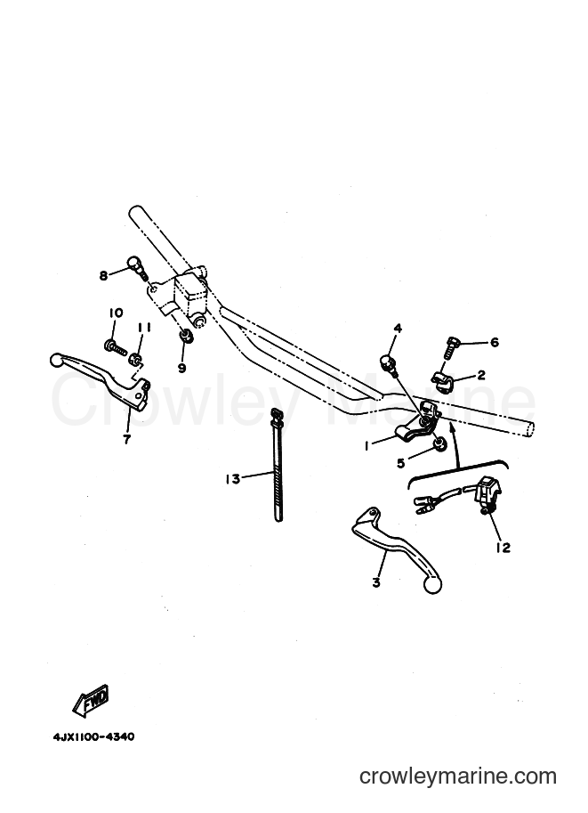 1995 Dirt Bike YZ250 - YZ250 (4MX2) [999] - HANDLE SWITCH & LEVER