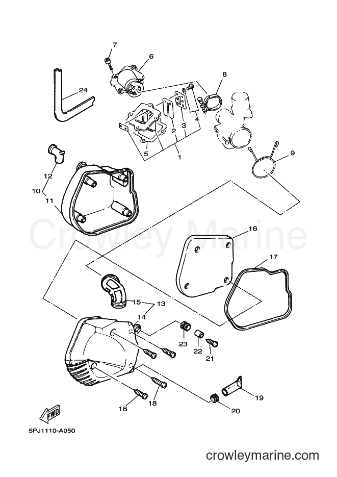 Yamaha Motors YW50 (5PN3) [010] - INTAKE