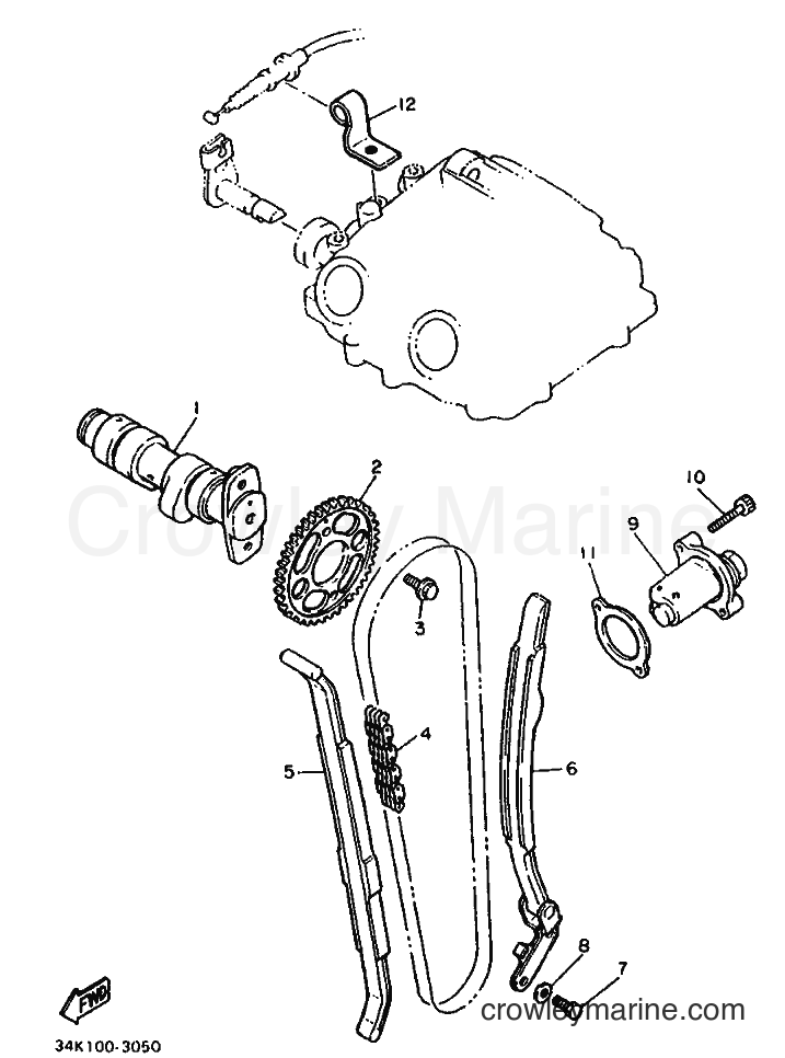 Yamaha Motors TT600 (3SW3) [010] - CAMSHAFT & CHAIN