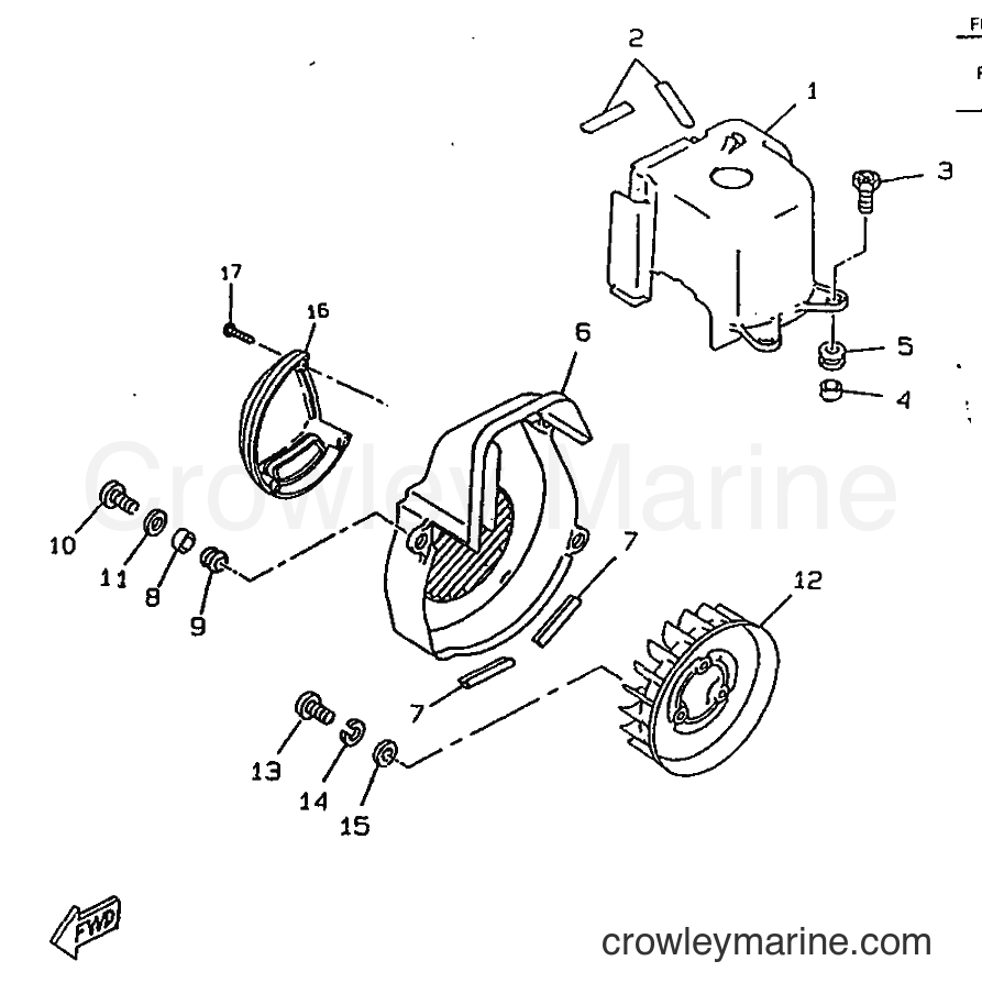 Yamaha Motors CW50RSX (5DY1) [999] - AIR SHROUD & FAN