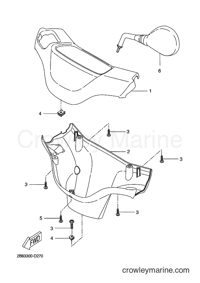 2013 Scooter CW50E - CW50E (2DW2) [010] - COWLING 1