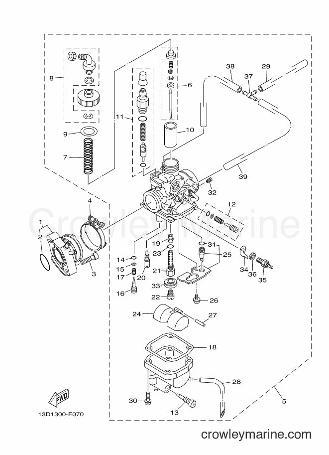 2007 Dirt Bike XT125X - XT125X (13D2) [010] - CARBURETOR