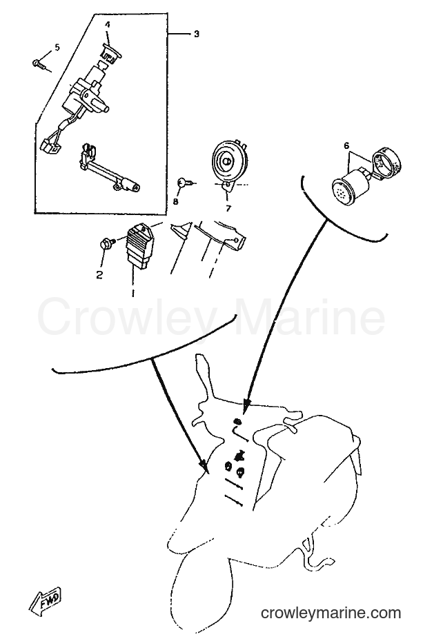 1996 Scooter CW50RSP - CW50RSP (4UR3) [999] - ELECTRICAL 1