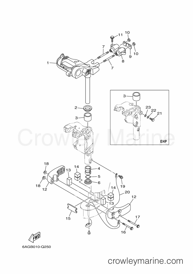 Yamaha Motors F15CMHL (6AGC) [410] - BRACKET 3