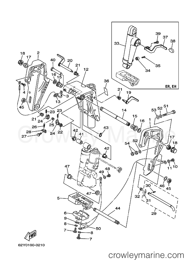 Yamaha Motors F50A(EHT) (62Y) [140] - BRACKET 1