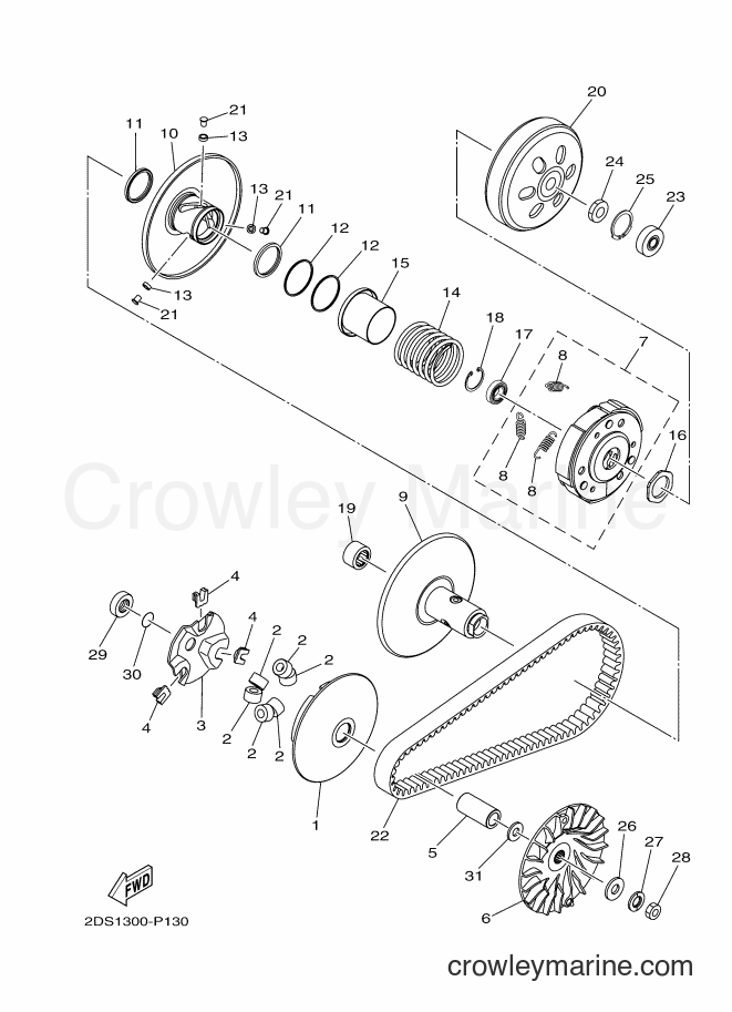 2016 Maxi-Scooter NMAX125 - NMAX125 (2DS2) [010] - CLUTCH