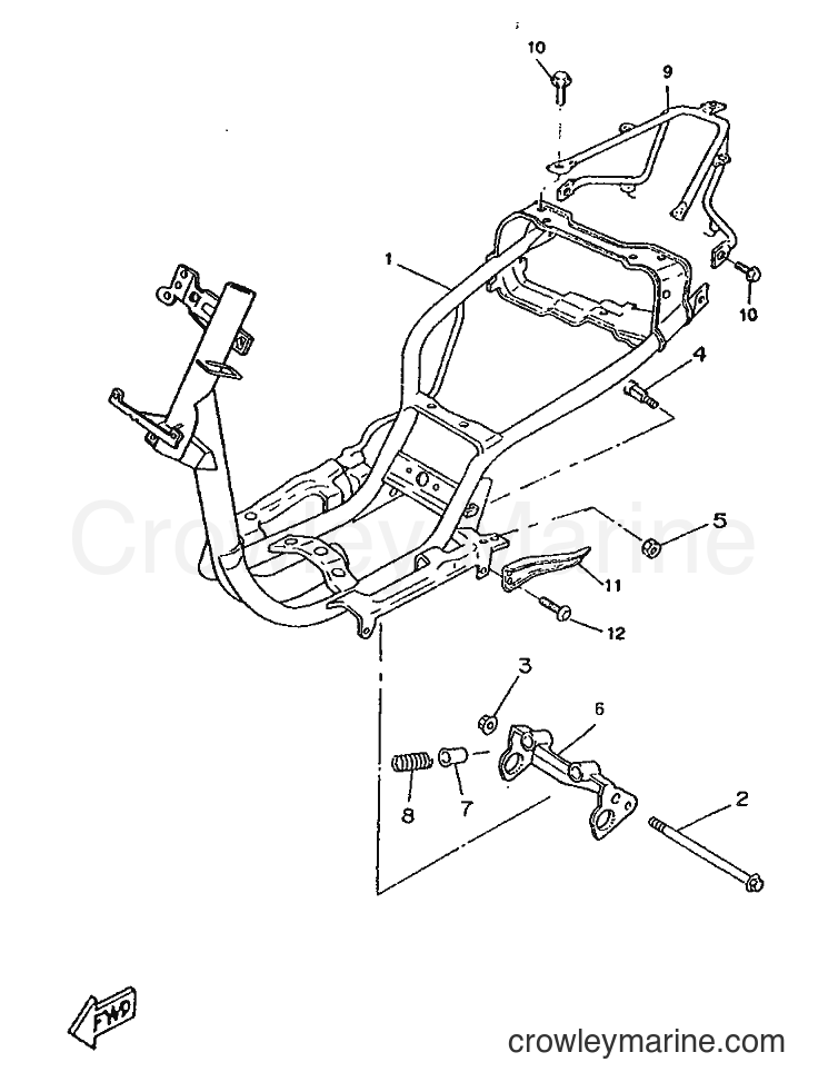 1995 Scooter CW50RS - CW50RS (4TD4) [999] - FRAME