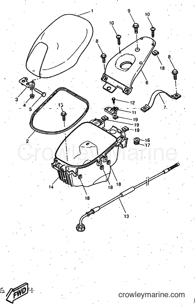 1997 Scooter YQ50 - YQ50 (5CK1) [999] - SEAT & CARRIER