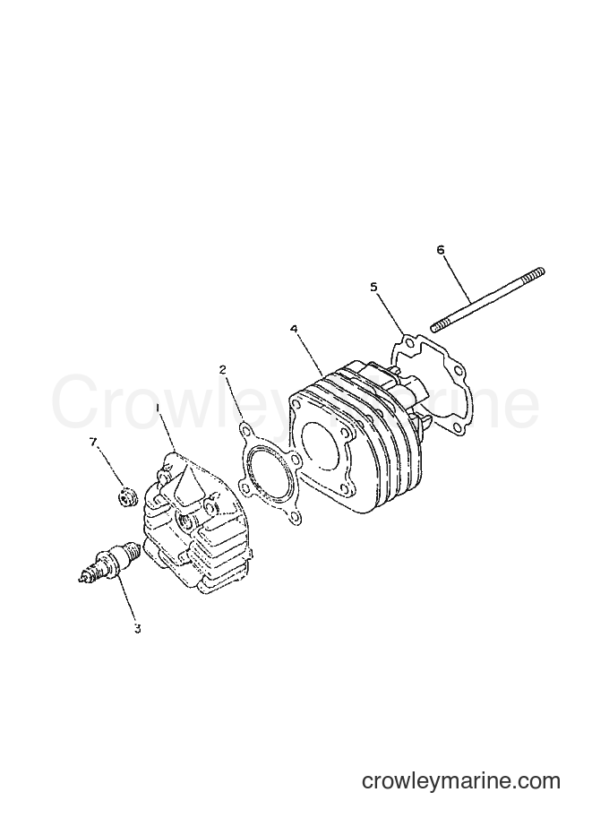 1999 Scooter CY50R - CY50R (3WG8) [010] - CYLINDER & CRANKCASE