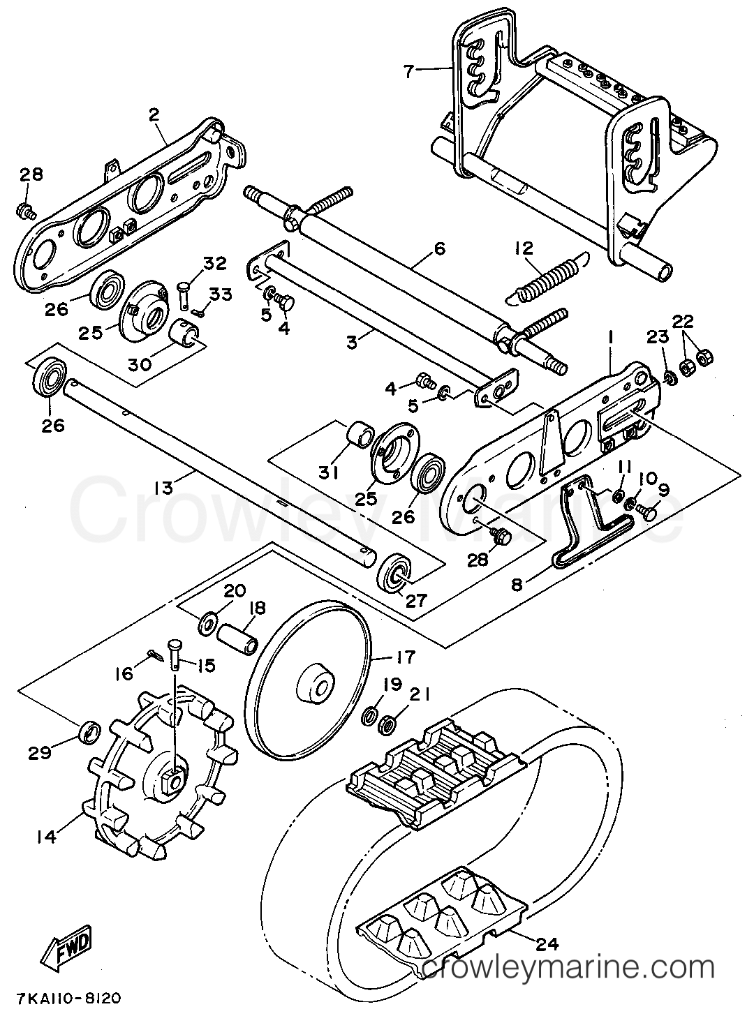 Yamaha Motors YS828TEC - TRACK SUSPENSION 1