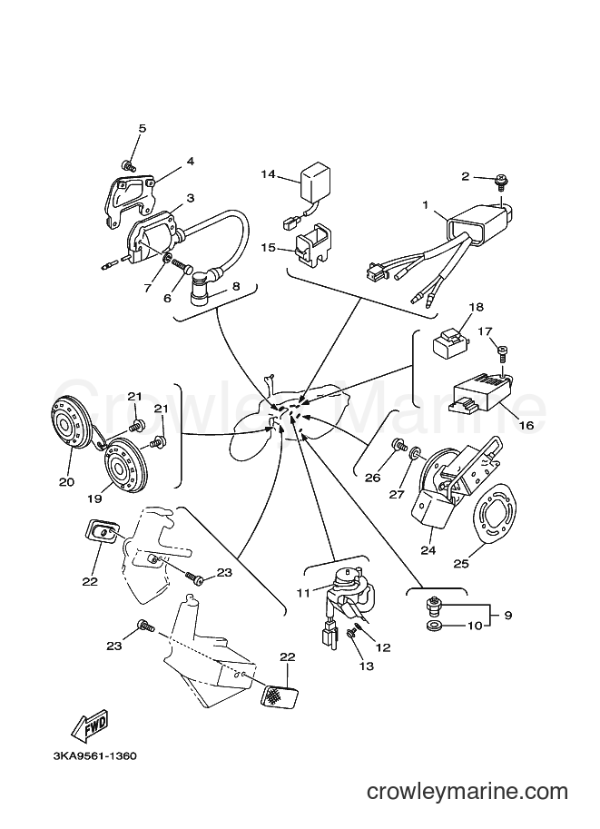 2001 Street Bike RX-K - RX-K (3KA9) [010] - ELECTRICAL 1