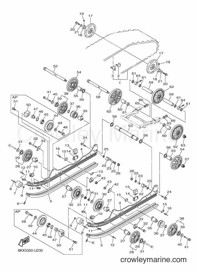 2019 Snowmobile VK540F - VK540F (8KX5) [020] - TRACK SUSPENSION 1