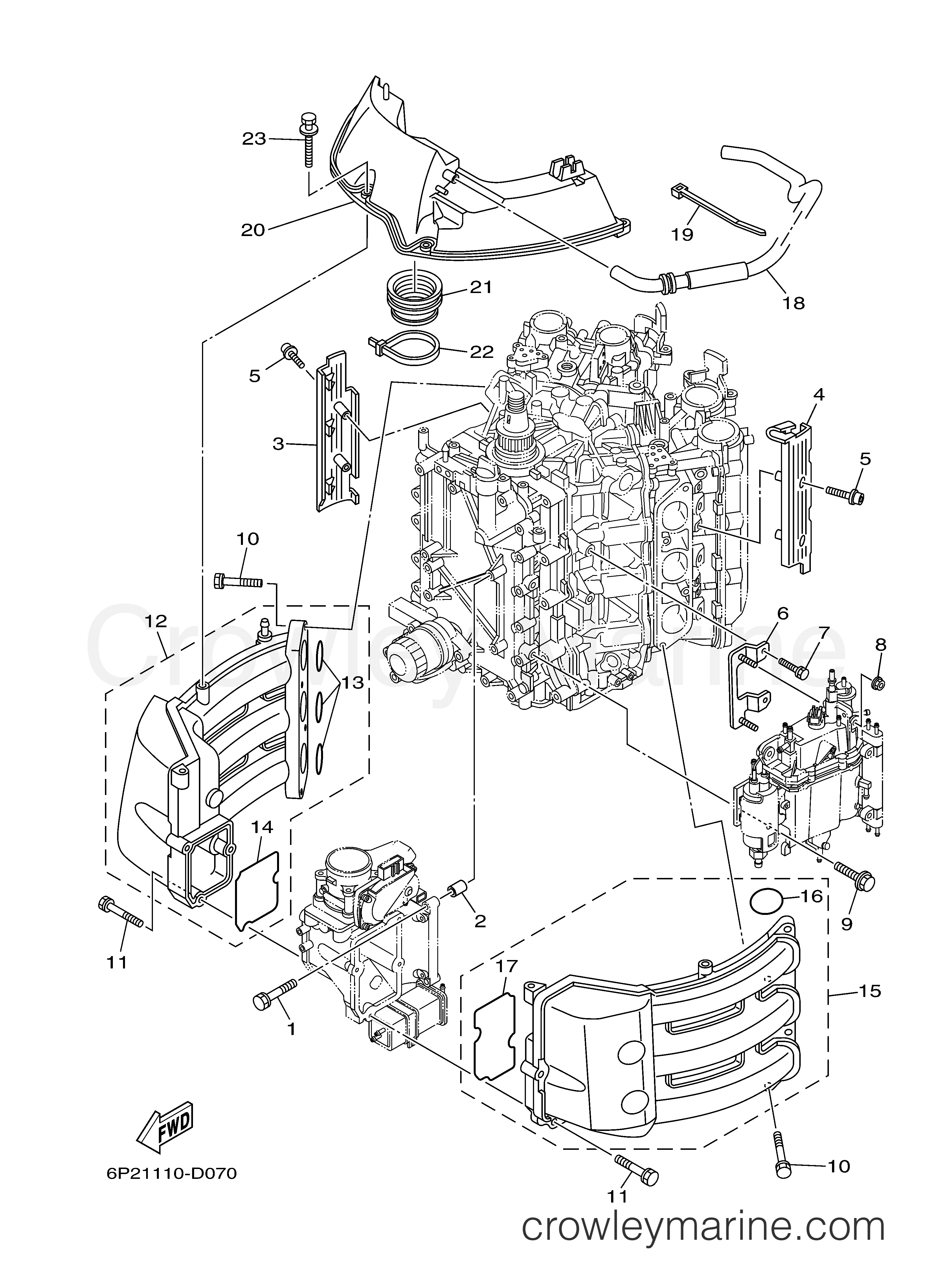 Yamaha Motors F250TXR - INTAKE 1
