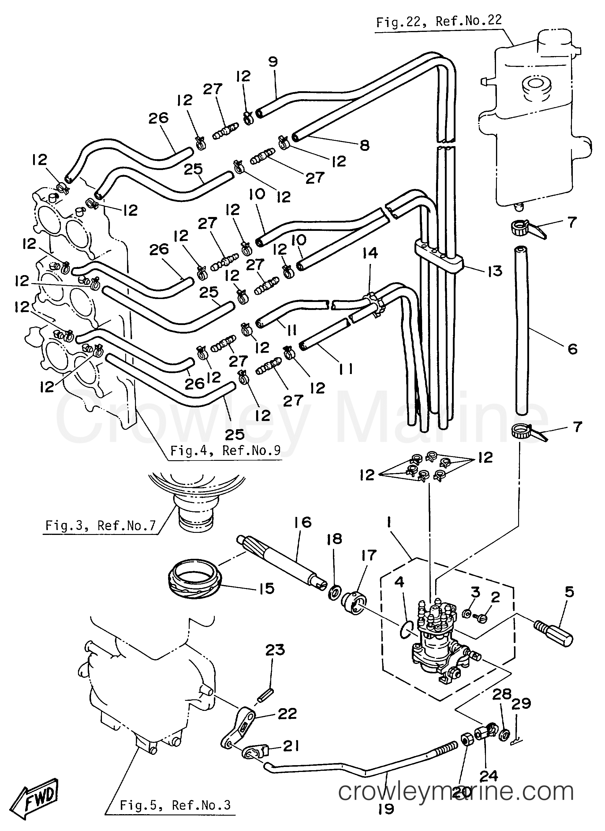 Yamaha Motors V6EXCELXH - OIL PUMP