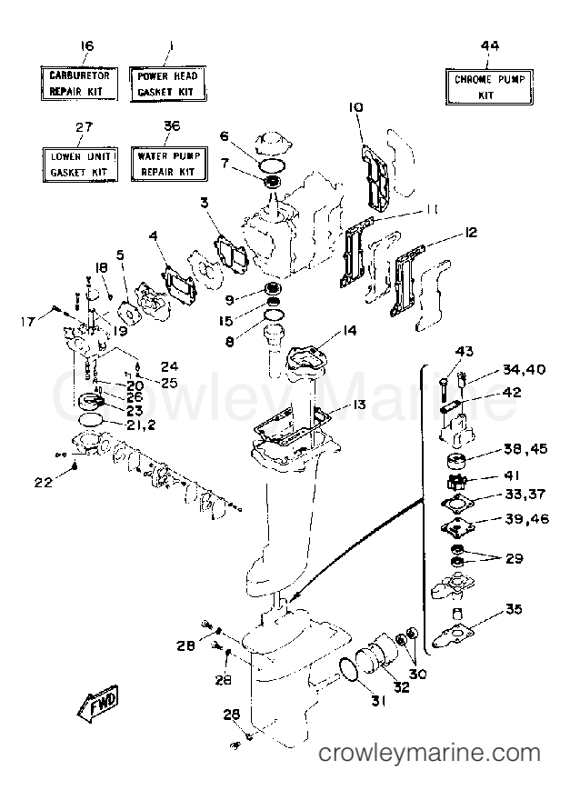Yamaha Motors 8MSHP - REPAIR KIT