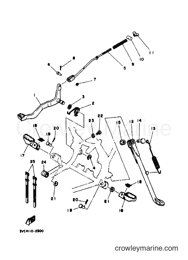 1994 Dirt Bike RT180E - RT180E (4BN3) [010] - STAND & FOOTREST