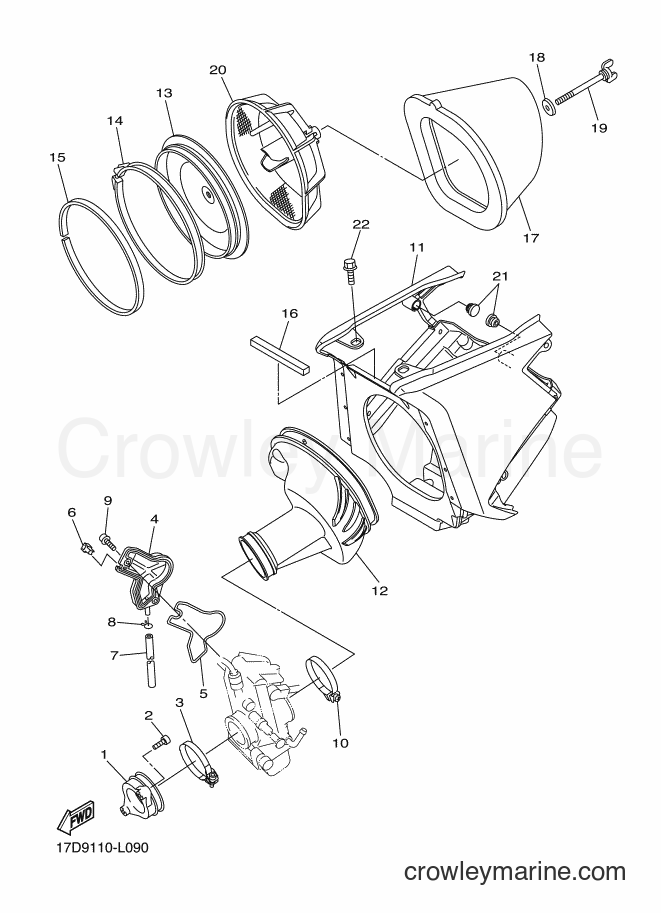 2013 Dirt Bike YZ250F - YZ250F (17DJ) [010] - INTAKE
