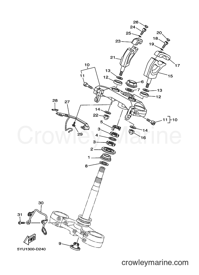 2007 Street Bike MT01 - MT01 (5YUB) [030] - STEERING