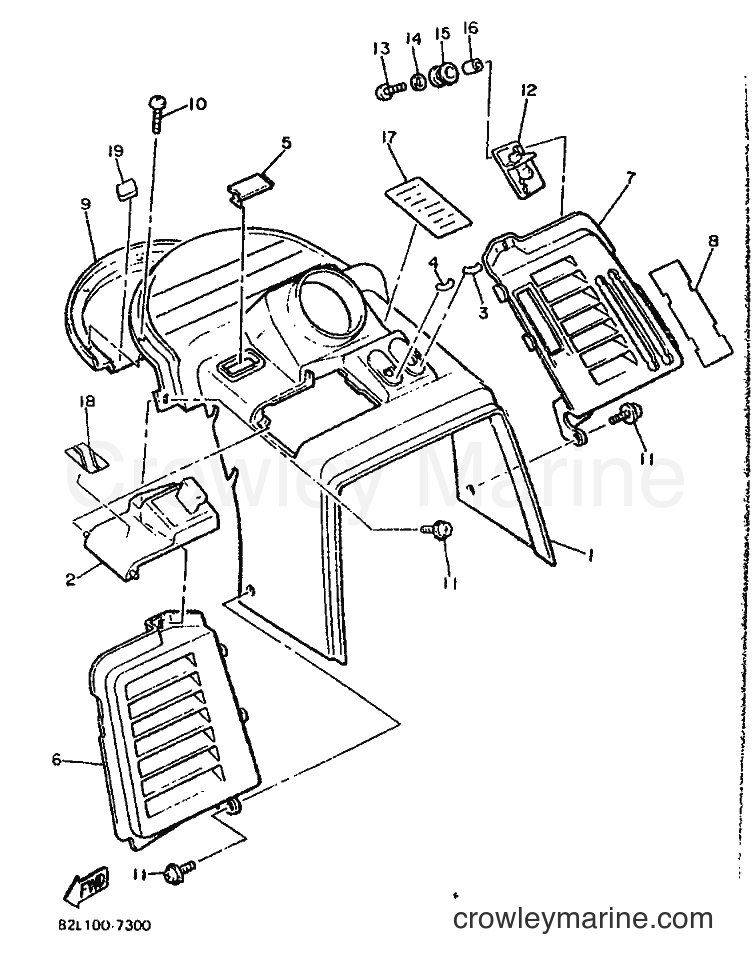 1990 Snowmobile PZ480 - PZ480 (86J2) [010] - INSTRUMENT PANEL