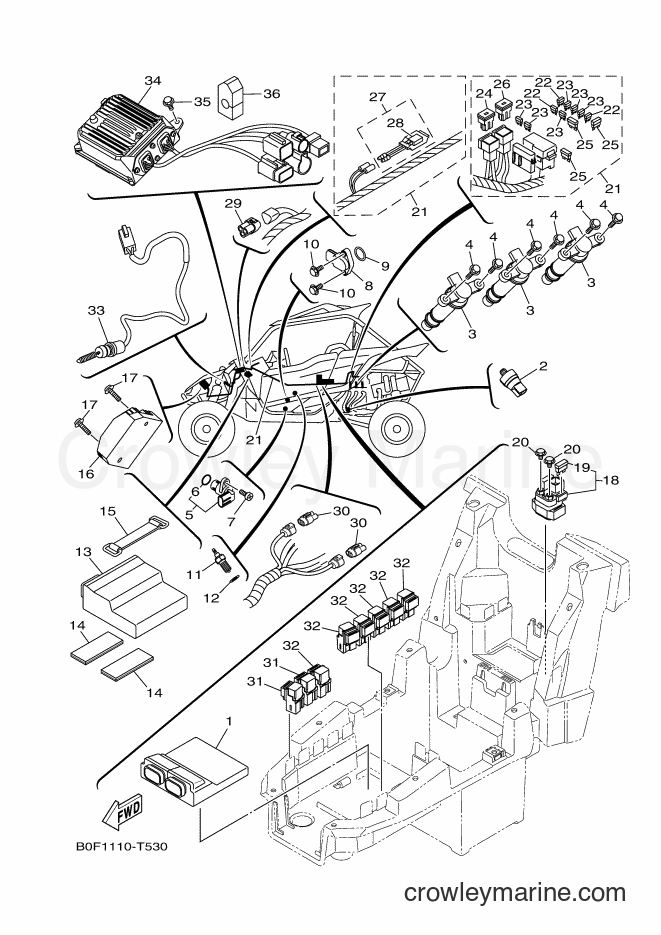 Yamaha Motors YXZ1000ETS (B0F2) [010] - ELECTRICAL 1