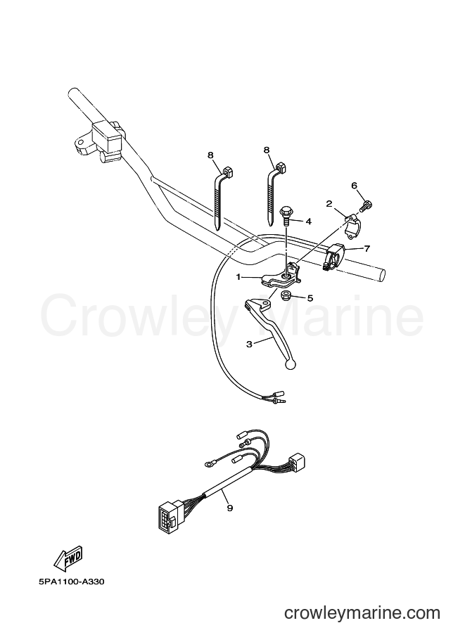 2004 Dirt Bike YZ85 - YZ85 (5PA7) [070] - HANDLE SWITCH & LEVER