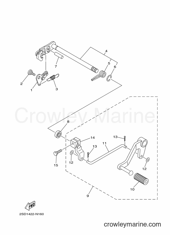 2014 Street Bike FZ150 - FZ150 (2SD2) [010] - SHIFT SHAFT