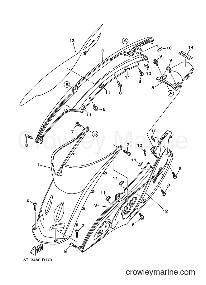 2005 Scooter AL115S - AL115S (5TL3) [010] - SIDE COVER
