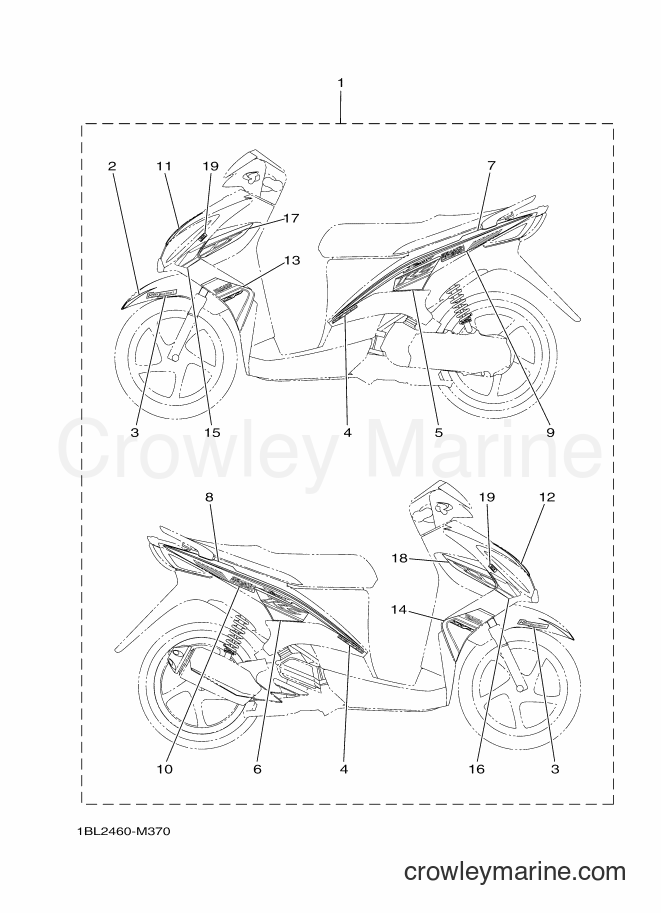 2013 Scooter AL125FC - AL125FC (1LB2) [010] - OPTIONAL PARTS 1