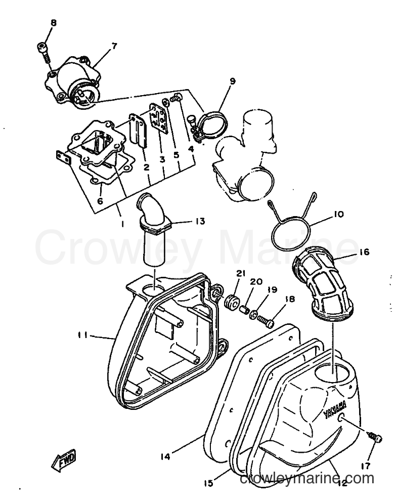 Yamaha Motors YN50 (5AD6) [010] - INTAKE