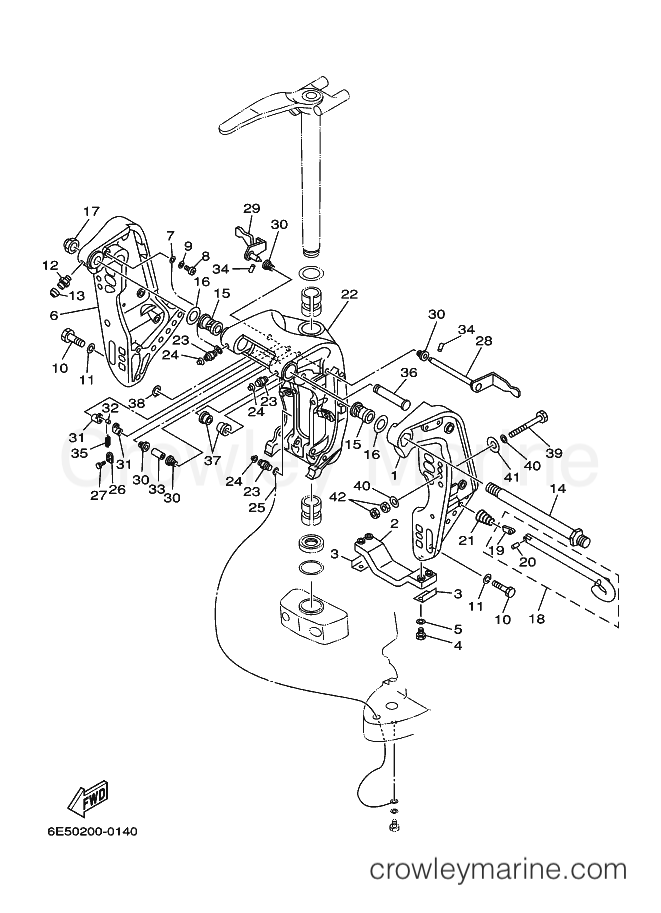 Yamaha Motors 140B (6F30) [050] - BRACKET 1