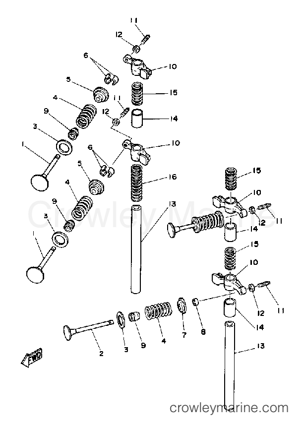 Yamaha Motors F9.9SF - VALVE