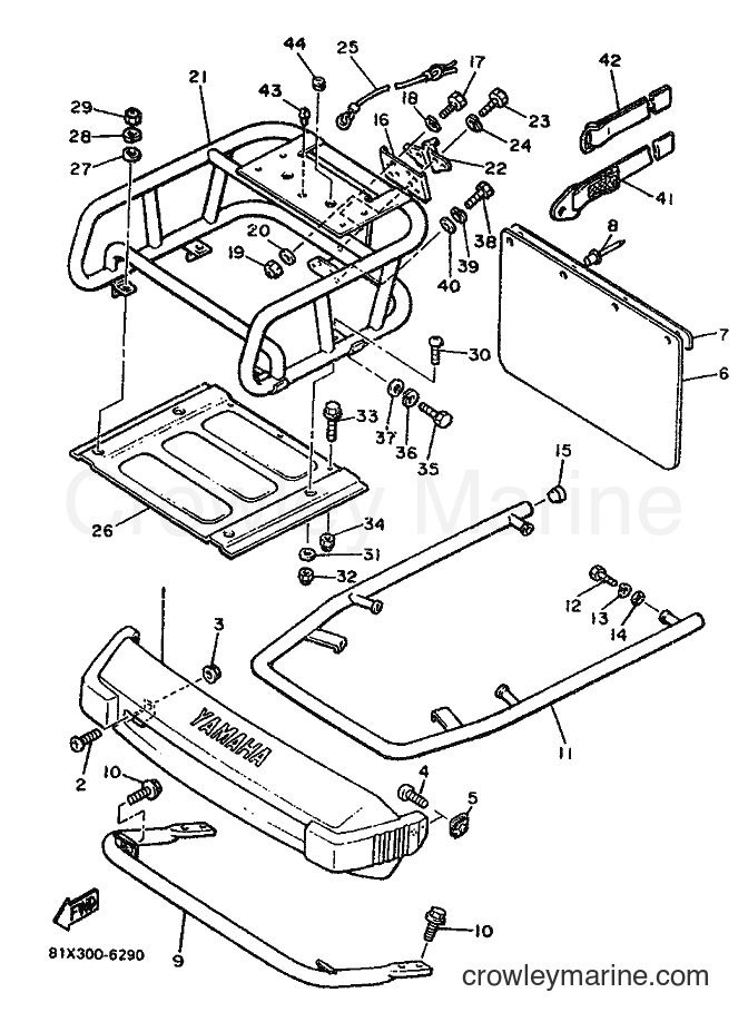 1996 Snowmobile BR250TK - BR250TK (81X) [999] - BUMPER