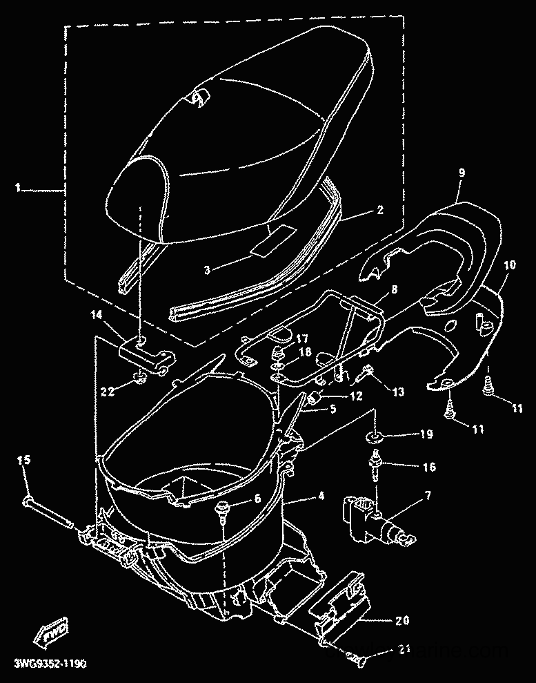 2001 Scooter CY50R - CY50R (3WG9) [010] - SEAT