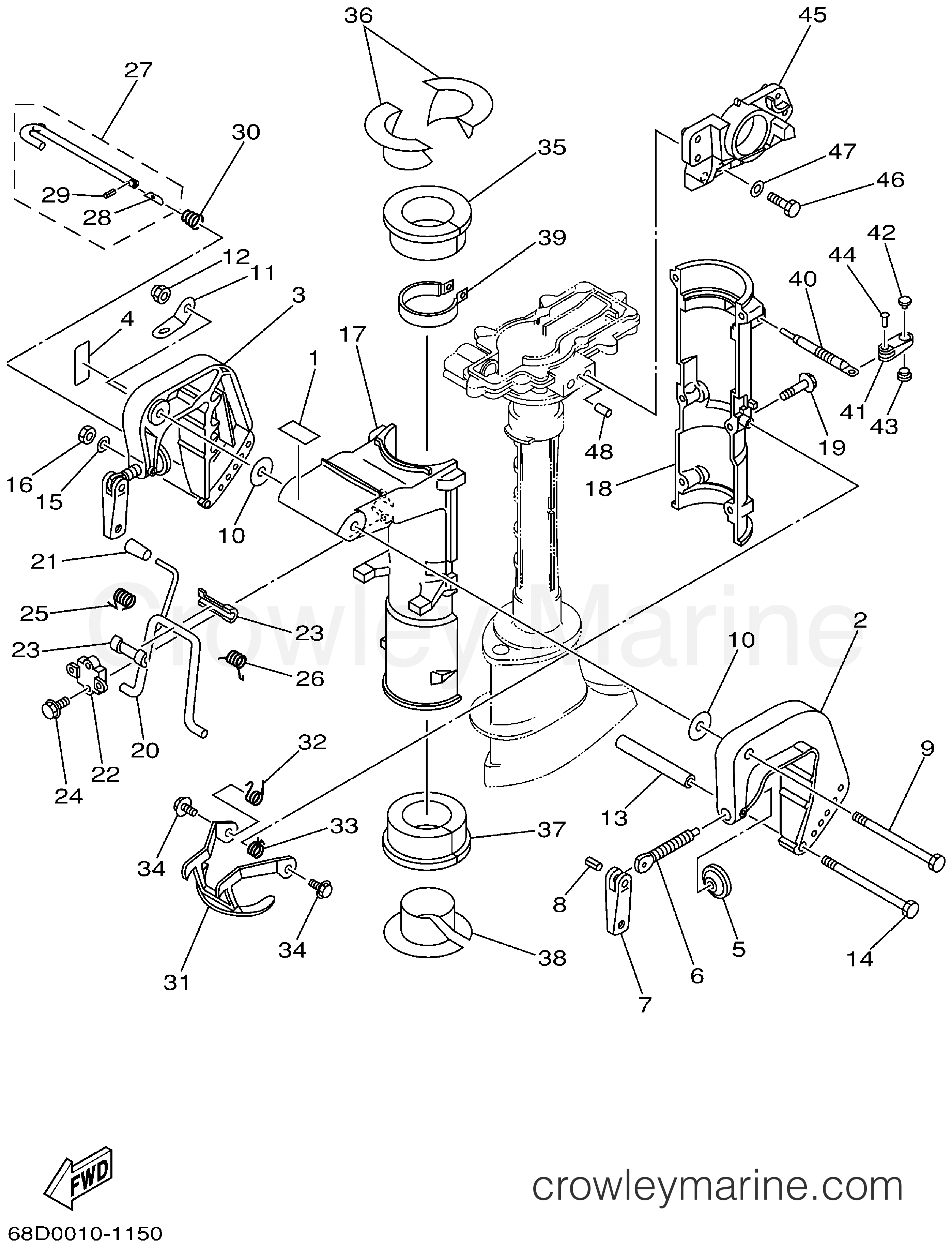 Yamaha Motors F4MLHA - BRACKET