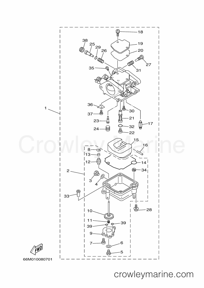 Yamaha Motors F15A (69A) [030] - CARBURETOR