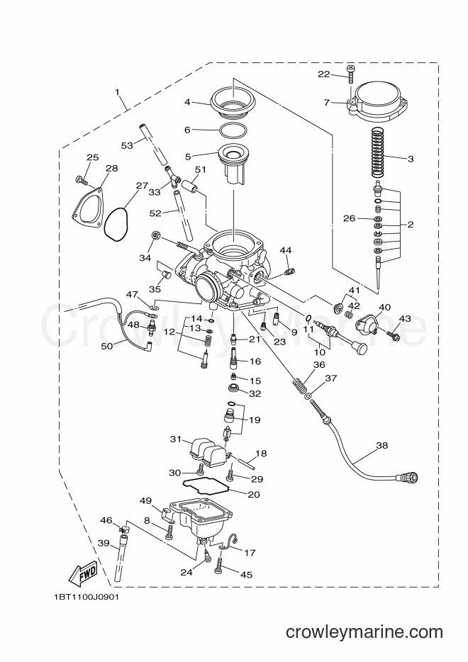 2011 ATV YFM250R - YFM250R (1BTA) [010] - CARBURETOR