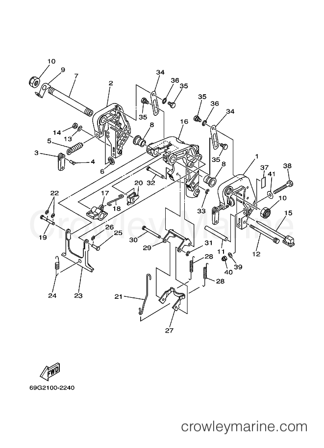 Yamaha Motors T8MHA (69G2) [070] - BRACKET 1