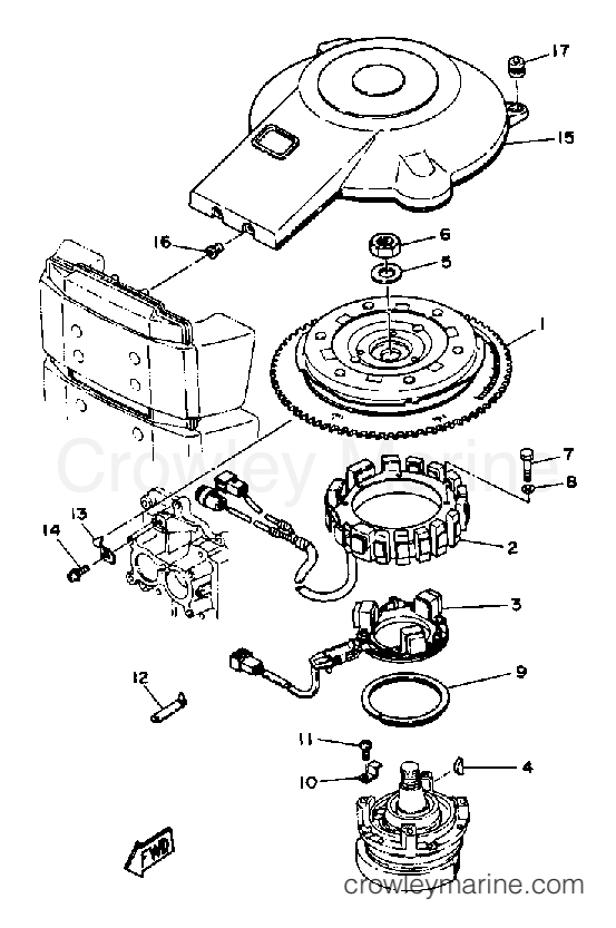 Yamaha Motors 175TLRP - CDI MAGNETO