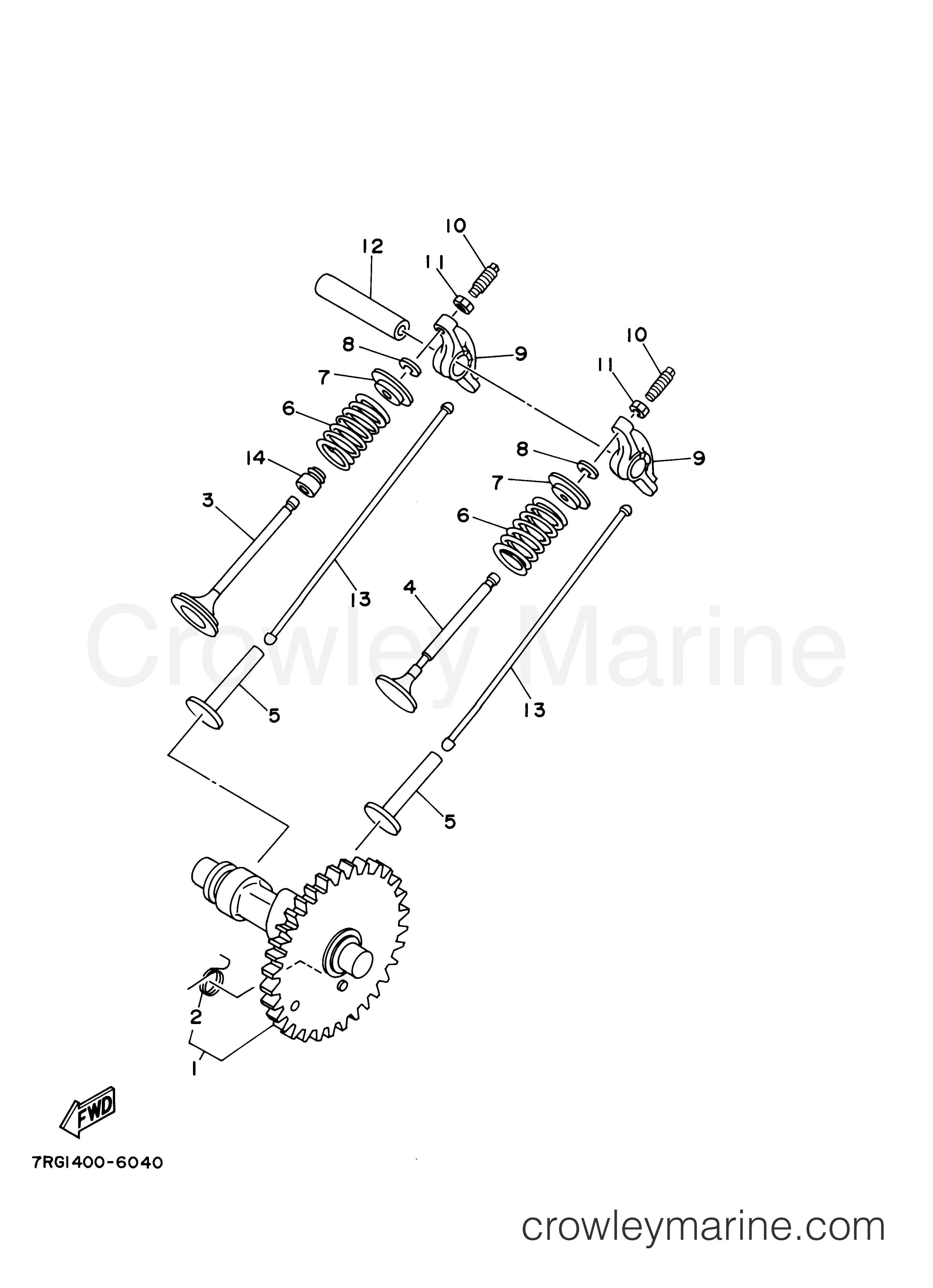 Yamaha Motors EF5200DECA - CAMSHAFT VALVE