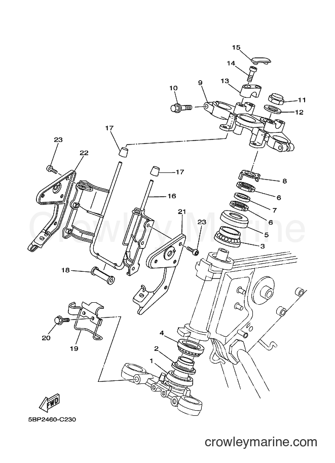 2004 Street Bike SX-4 - SX-4 (5BP2) [010] - STEERING