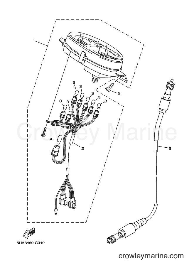Yamaha Motors T105SE (5LM4) [010] - METER