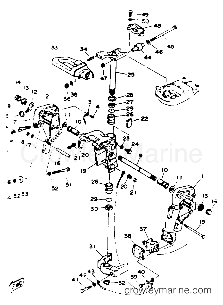 Yamaha Motors 30MSHR - BRACKET 1