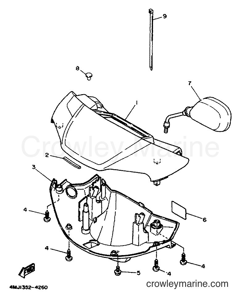 1994 Scooter YA50R - YA50R (4PC1) [999] - COWLING