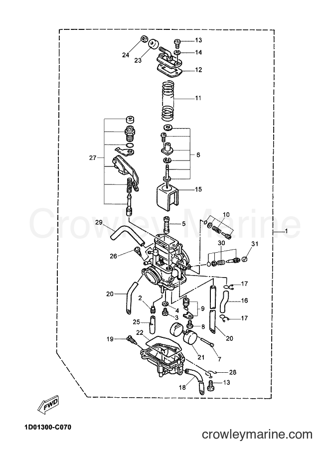 2006 Dirt Bike DT125X - DT125X (2C82) [010] - CARBURETOR