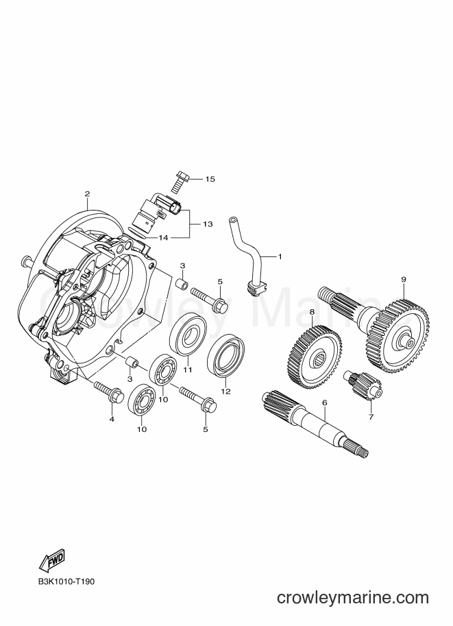 Yamaha Motors CEH50D (B3K2) [010] - TRANSMISSION